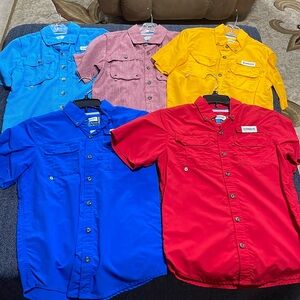 Magellan fish shirts boys size small lot (5 items)